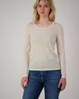 Worsted Cashmere Crew Neck - Nuan Cashmere - classic - elegant - cashmere