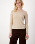 Worsted Cashmere Crew Neck - Nuan Cashmere - classic - elegant - cashmere