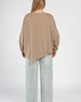 Asymmetric Cashmere Poncho