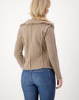 Classic COCO Jacket - White - Nuan Cashmere - classic - elegant - cashmere