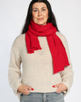 Ribbed Cashmere Scarf