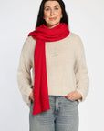 Ribbed Cashmere Scarf