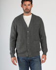 Crosshatch Cashmere Cardigan