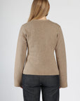 Peplum V-Neck Cardigan