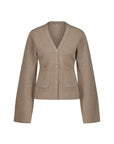 Peplum V-Neck Cardigan
