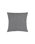 Cable Knit Cashmere Square Pillow