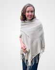 Eco Hand Fringed Shawl