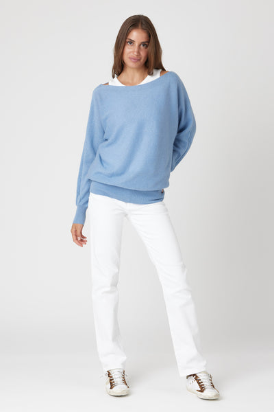Off The Shoulder Sweater - Nuan Cashmere - classic - elegant - cashmere