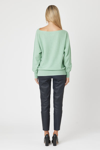 Off The Shoulder Sweater - Nuan Cashmere - classic - elegant - cashmere