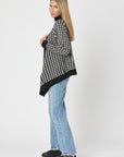 Houndstooth Cardigan - Nuan Cashmere - classic - elegant - cashmere