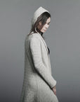 Handknit Cable Coat - Nuan Cashmere - classic - elegant - cashmere