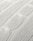 Large Cable Cushion - Nuan Cashmere - classic - elegant - cashmere