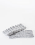 Cable knit wrist warmers - Nuan Cashmere - classic - elegant - cashmere