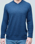 Ribbed Sleeve Sweater - Nuan Cashmere - classic - elegant - cashmere