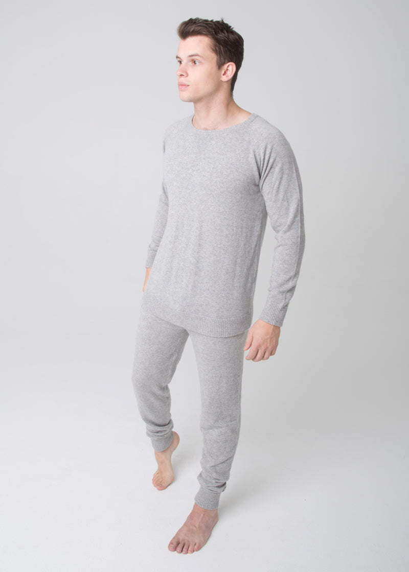 Men's Jogger Pant - Nuan Cashmere - classic - elegant - cashmere