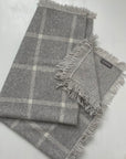Jacquard Birdseye Check Throw - Nuan Cashmere - classic - elegant - cashmere