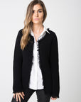 Fringed Honeycomb Jacket - Nuan Cashmere - classic - elegant - cashmere