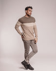 Tri-Colour Cable Sweater - Nuan Cashmere - classic - elegant - cashmere