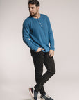Waffle Henley - Nuan Cashmere - classic - elegant - cashmere
