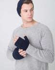 Men's Lounge Crew - Nuan Cashmere - classic - elegant - cashmere