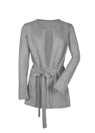 Belted Cardigan Jacket - Nuan Cashmere - classic - elegant - cashmere
