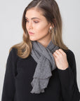Edged Scarf - Nuan Cashmere - classic - elegant - cashmere
