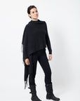Hand-Fringed Cardi-Wrap - Nuan Cashmere - classic - elegant - cashmere