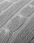 Large Cable Cushion - Nuan Cashmere - classic - elegant - cashmere