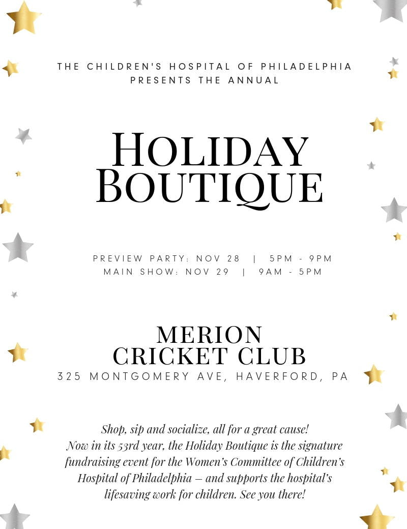 Annual Holiday Boutique