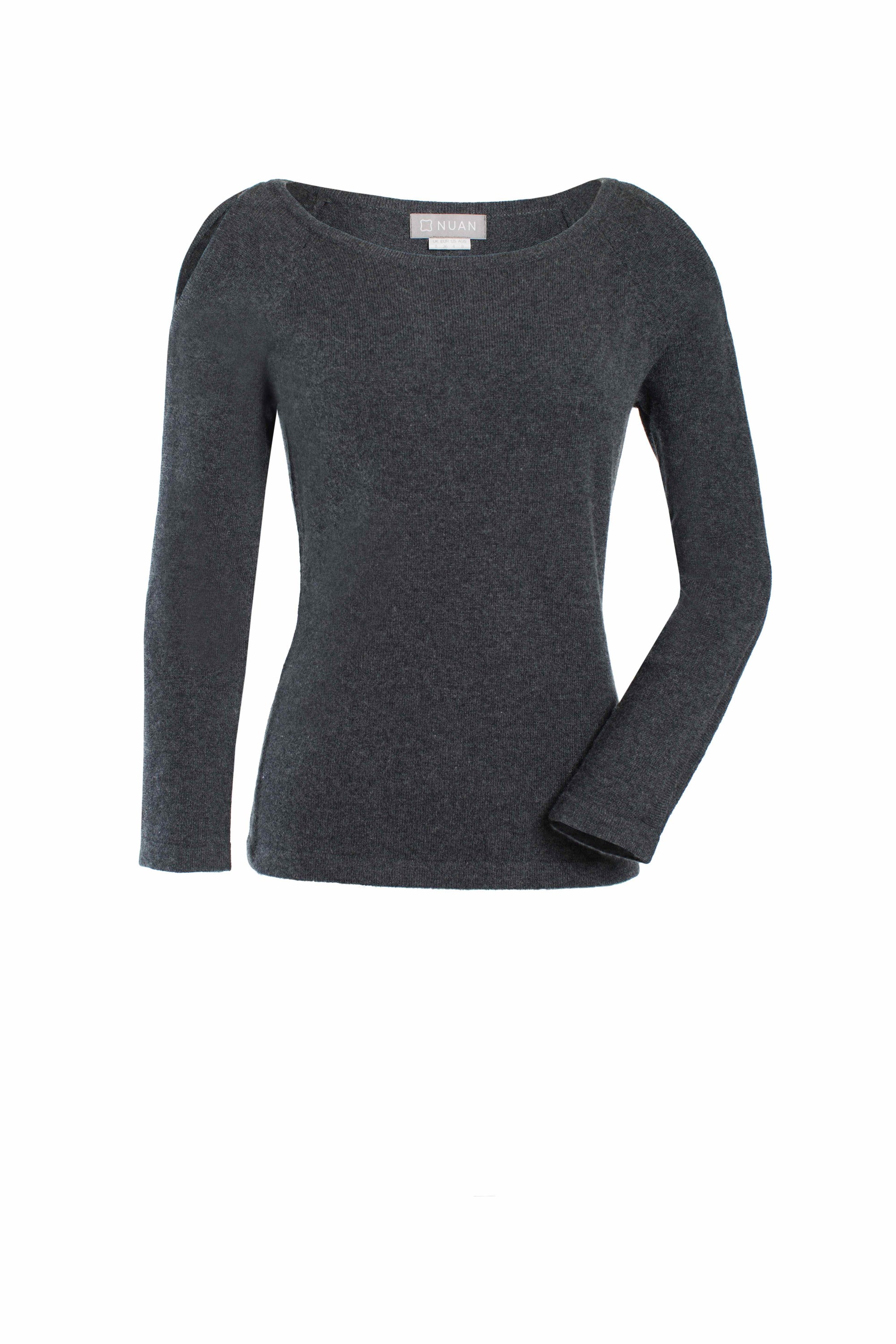 Eyelet Top - Nuan Cashmere - classic - elegant - cashmere