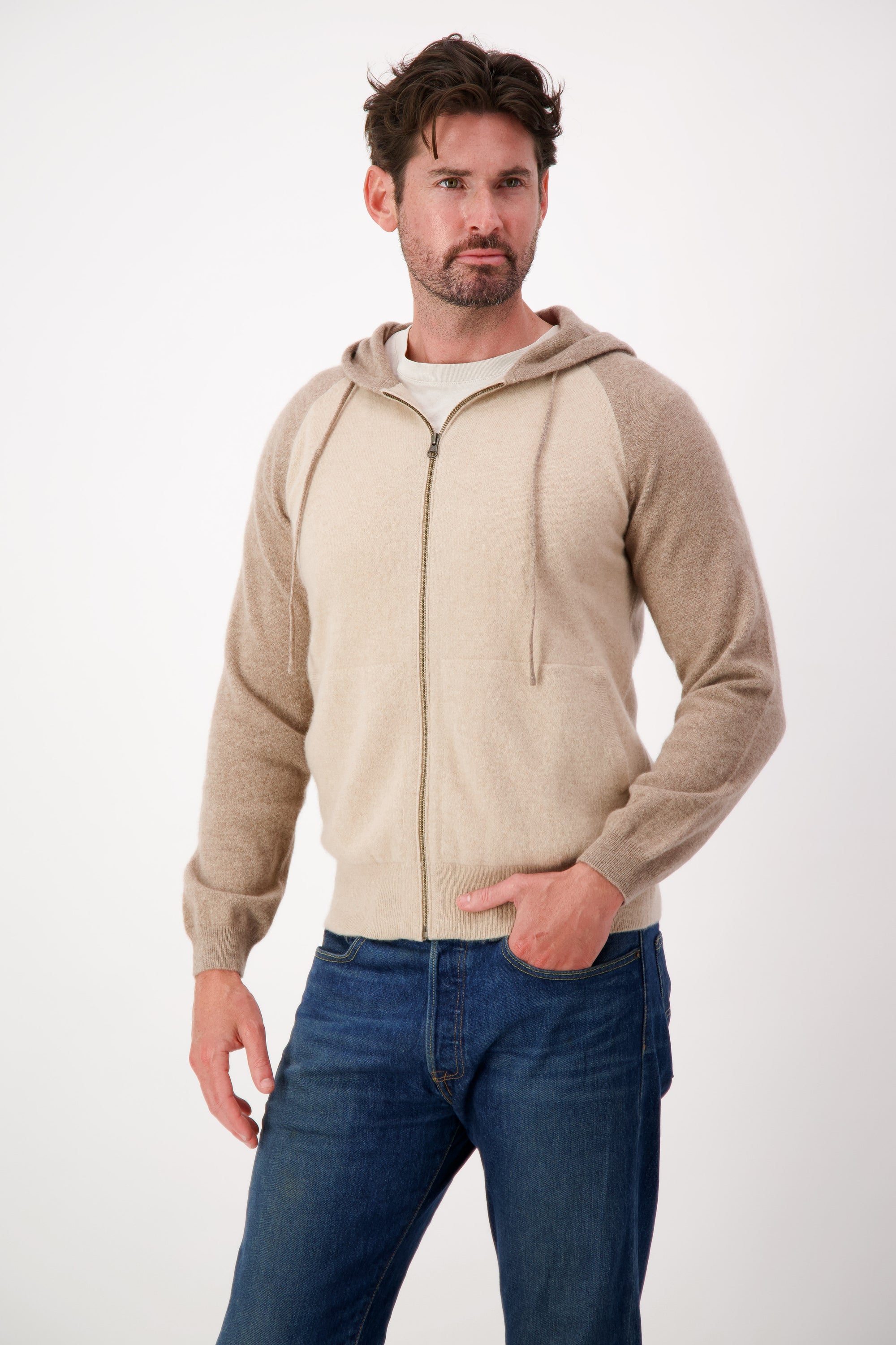 Baseball Cashmere Hoodie - Nuan Cashmere - classic - elegant - cashmere