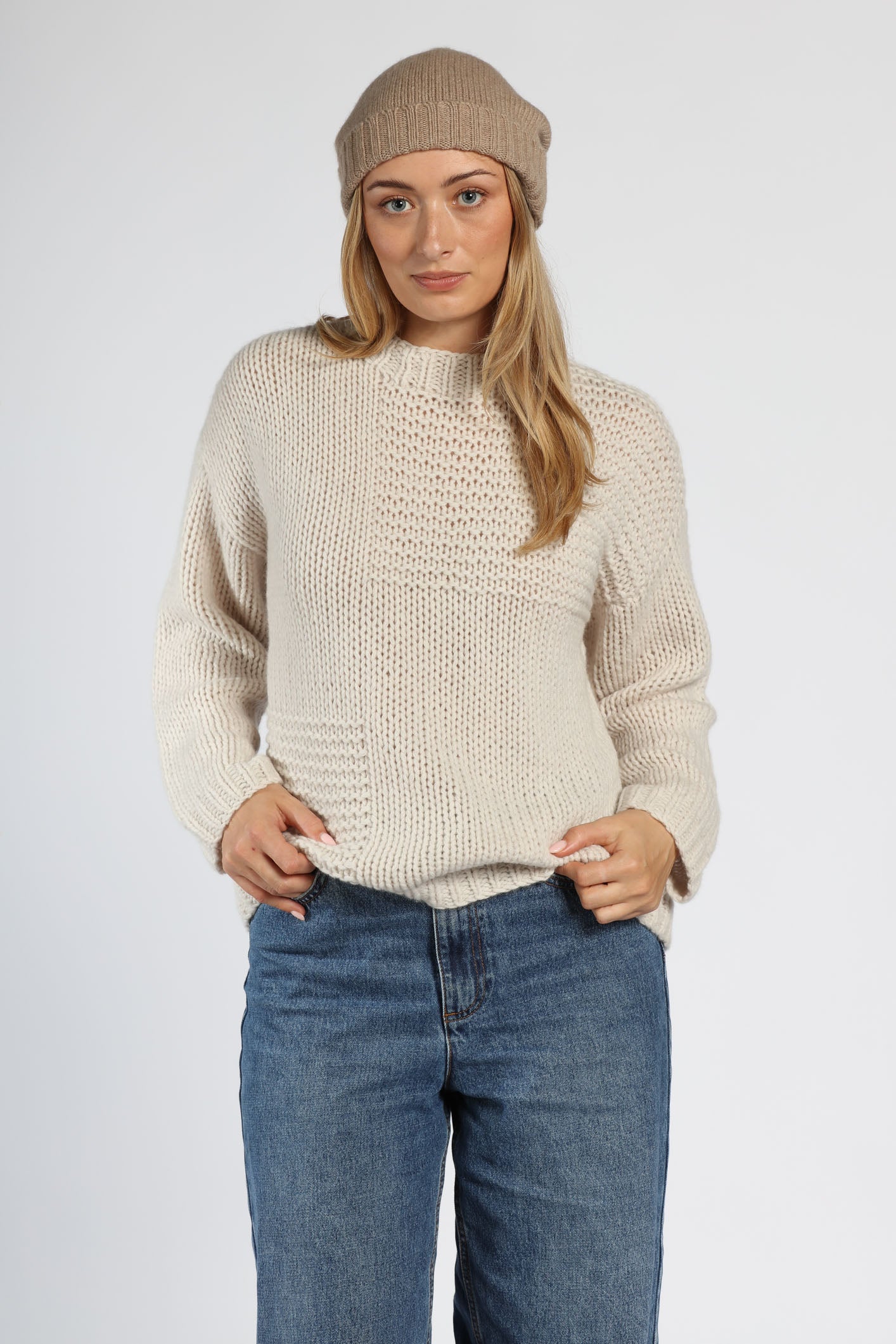 Patchwork Relaxed Sweater
