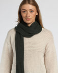 Ribbed Cashmere Scarf