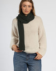 Ribbed Cashmere Scarf