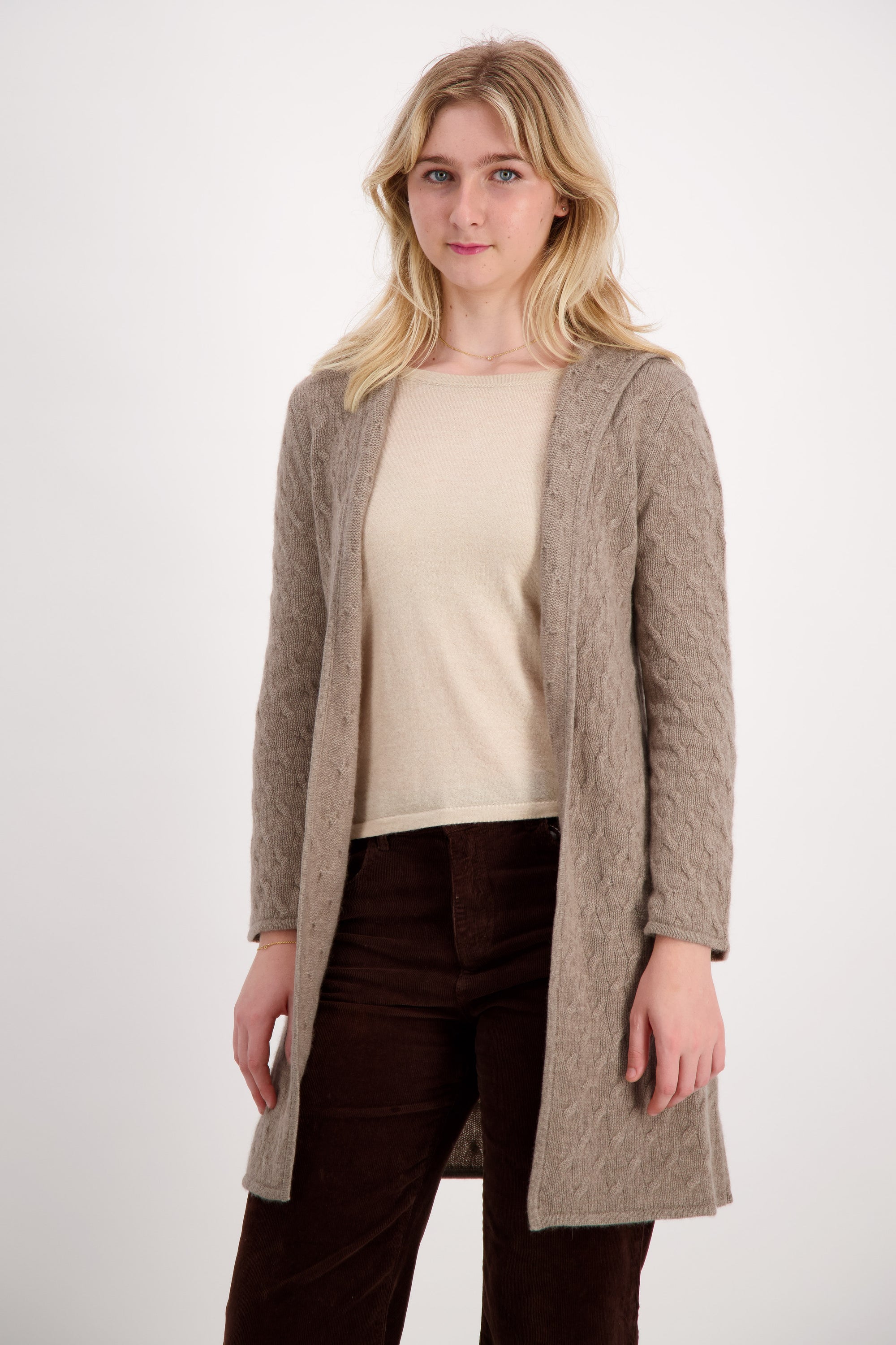 Worsted Cashmere Crew Neck - Nuan Cashmere - classic - elegant - cashmere