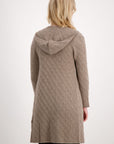 Handknit Cable Coat - Nuan Cashmere - classic - elegant - cashmere