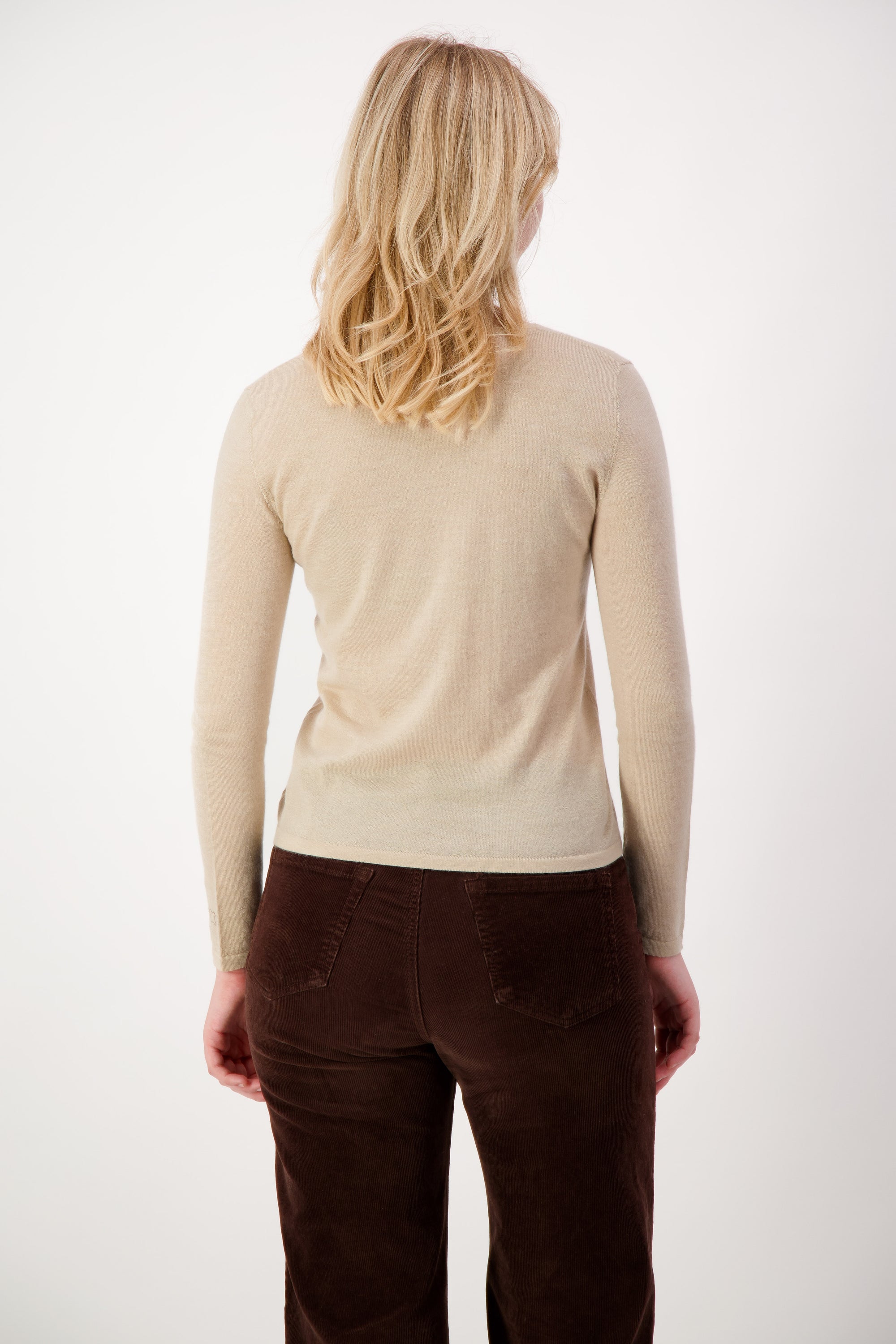 Worsted Cashmere Crew Neck - Nuan Cashmere - classic - elegant - cashmere