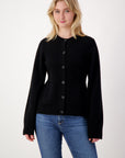 Peplum Cashmere Cardigan - Nuan Cashmere - classic - elegant - cashmere