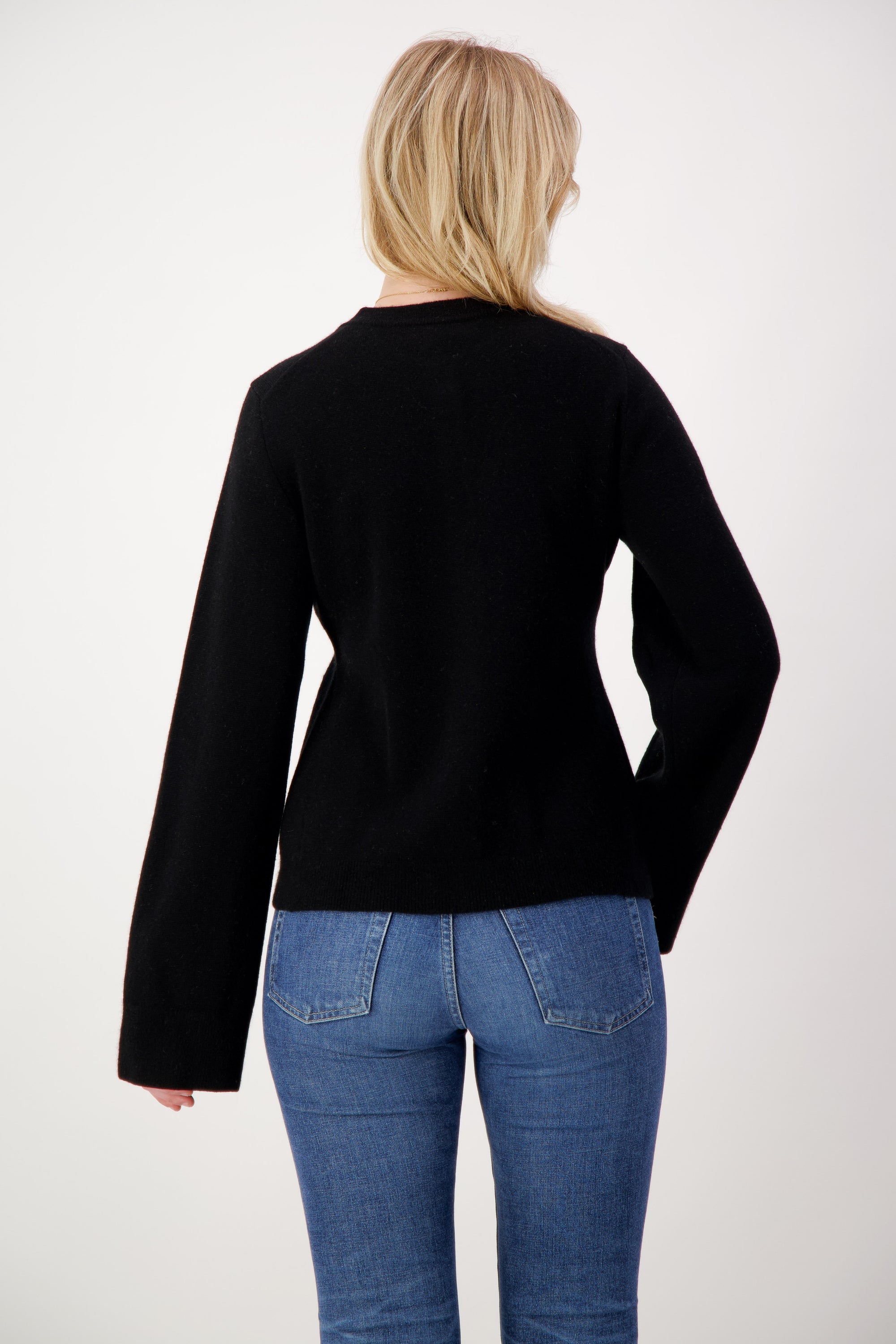 Peplum Cashmere Cardigan - Nuan Cashmere - classic - elegant - cashmere