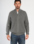 Ribbed Cashmere Bomber