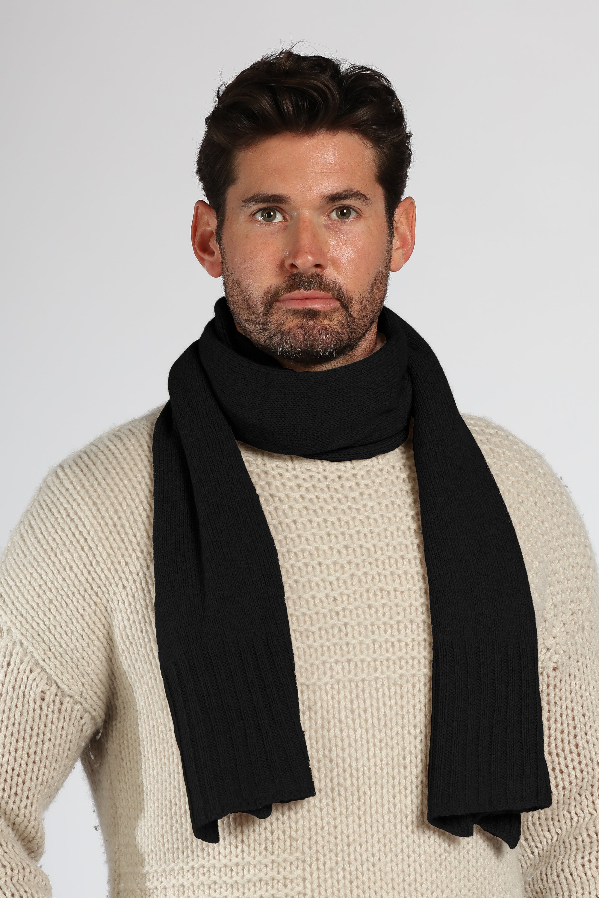 Ribbed Cashmere Scarf