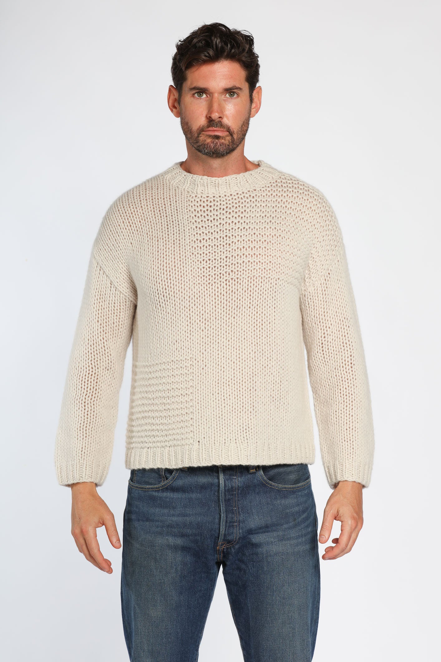 Patchwork Relaxed Sweater