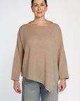 Asymmetric Cashmere Poncho