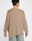 Asymmetric Cashmere Poncho
