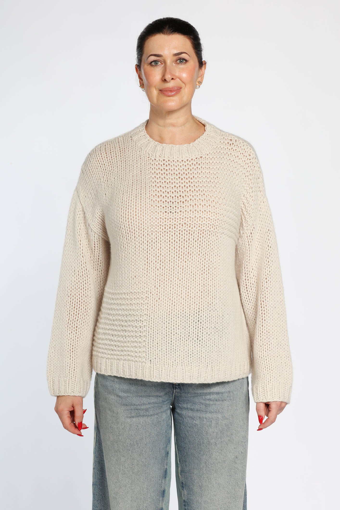 Patchwork Relaxed Sweater