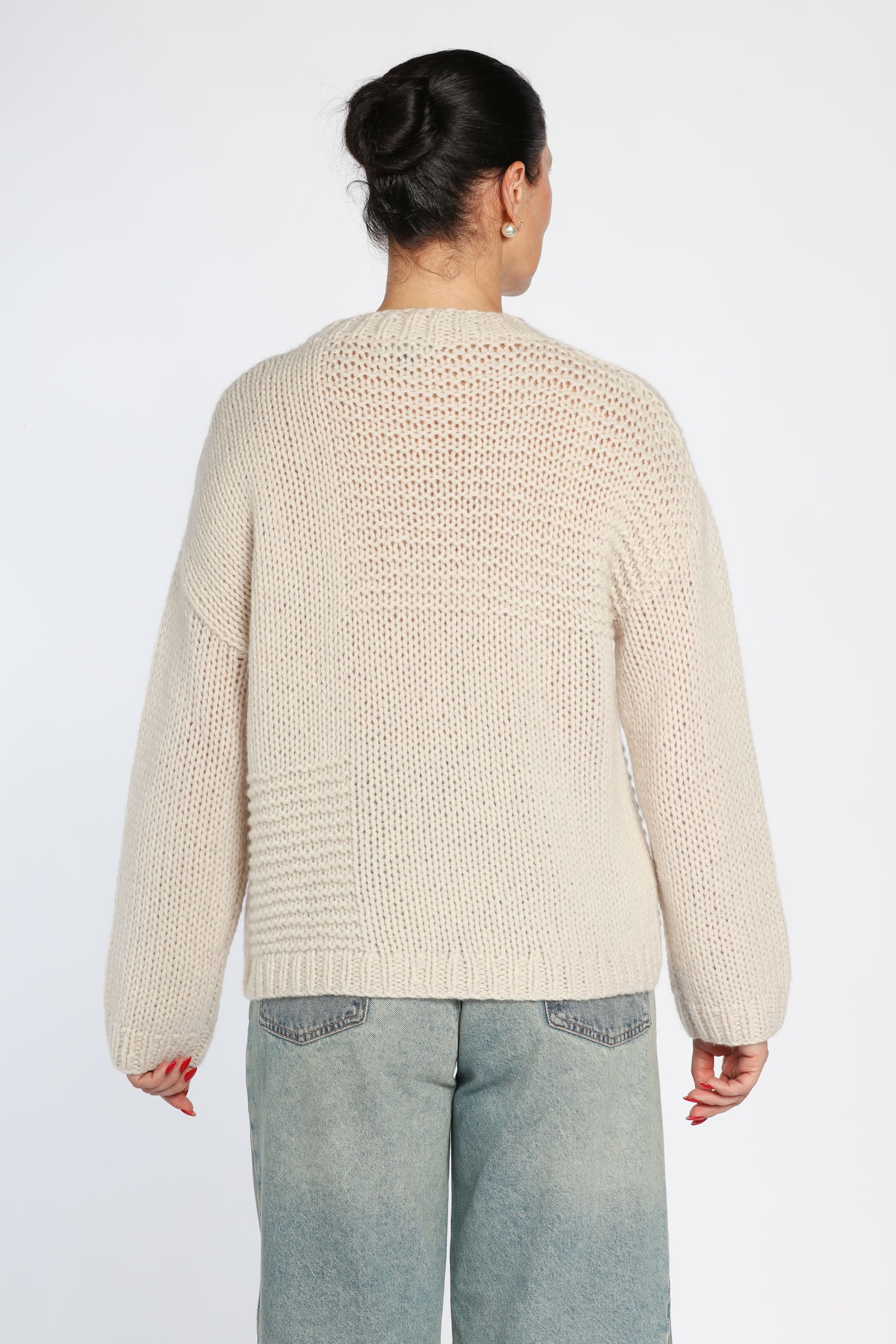 Patchwork Relaxed Sweater