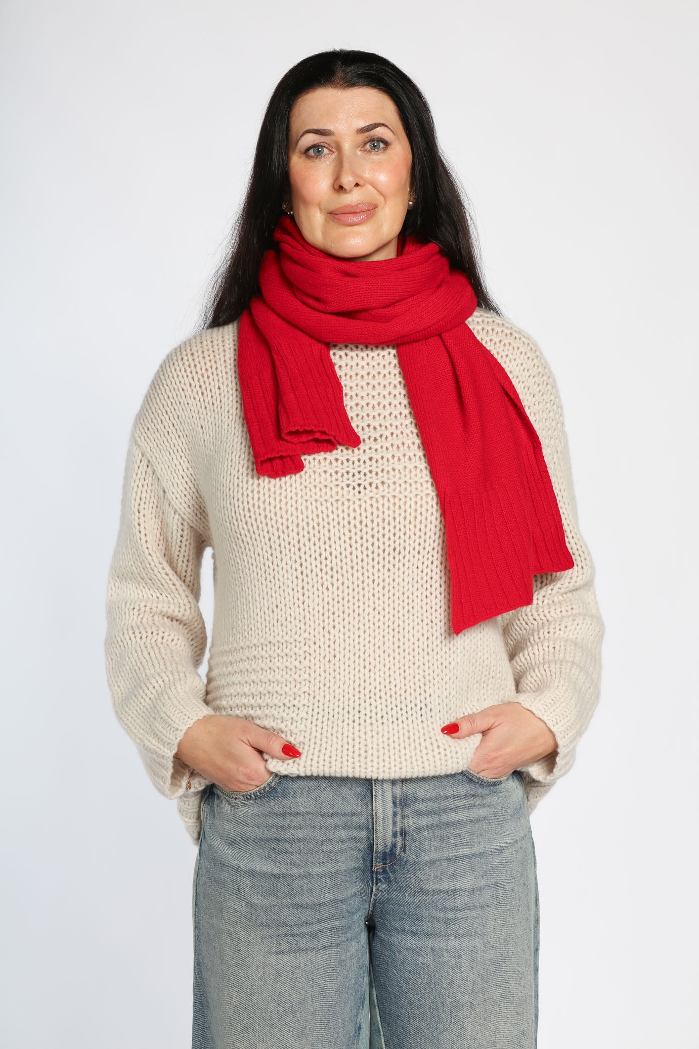 Ribbed Cashmere Scarf