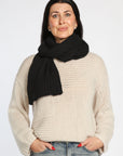 Ribbed Cashmere Scarf