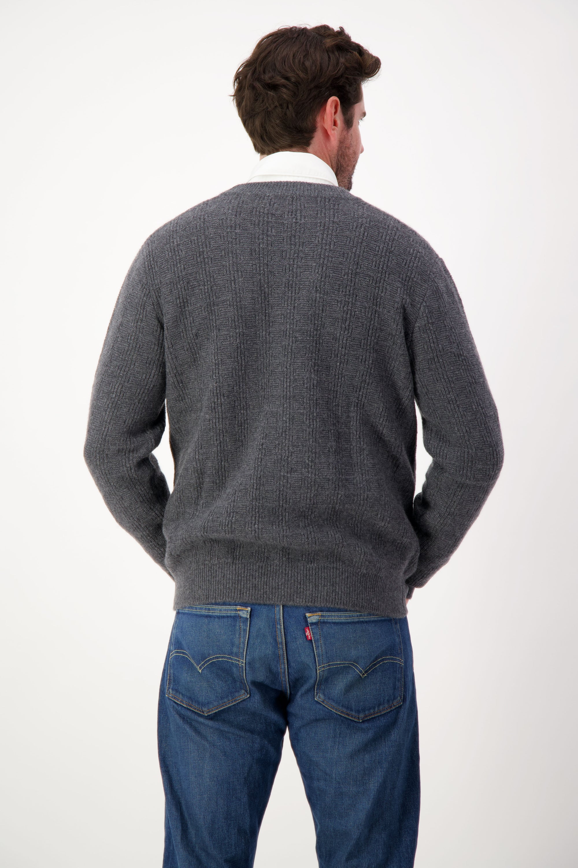 Crosshatch Cashmere Cardigan - Nuan Cashmere - classic - elegant - cashmere