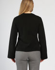 Peplum Cashmere Cardigan